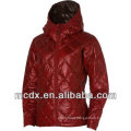 fake down ladies jacket with hood